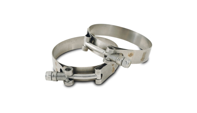 Stainless Steel T-Bolt Clamps 2-Pack<br>Clamp Range 1.73in.-1.95in.