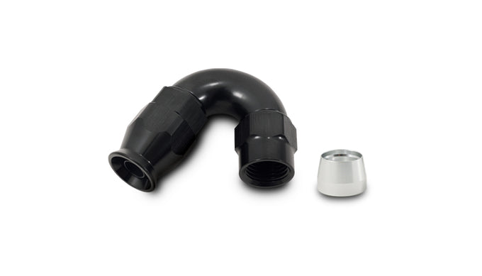 150 Degree High Flow Hose End Fitting<br>for PTFE Lined Hose -10AN