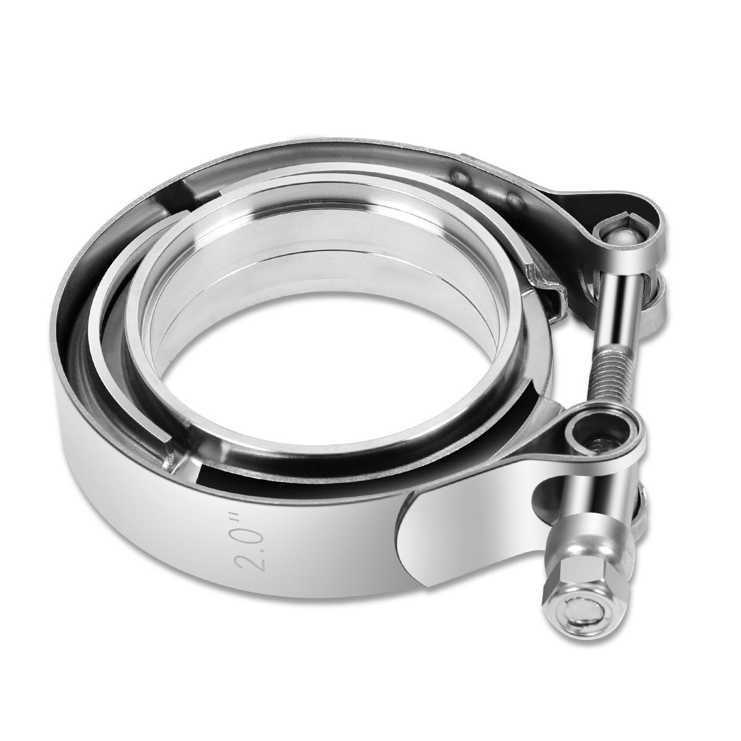 2in. Exhaust Pipe V-Band Clamp+Male/Female Flange <br>Universal