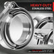 2in. Exhaust Pipe V-Band Clamp+Male/Female Flange <br>Universal