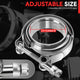 2.5in. Exhaust Pipe V-Band Clamp+Male/Female Flange <br>Universal