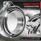 2.5in. Exhaust Pipe V-Band Clamp+Male/Female Flange <br>Universal