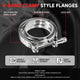 3in. Exhaust Pipe V-Band Clamp+Male/Female Flange <br>Universal