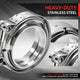 3in. Exhaust Pipe V-Band Clamp+Male/Female Flange <br>Universal