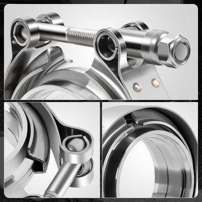 3in. Exhaust Pipe V-Band Clamp+Male/Female Flange <br>Universal