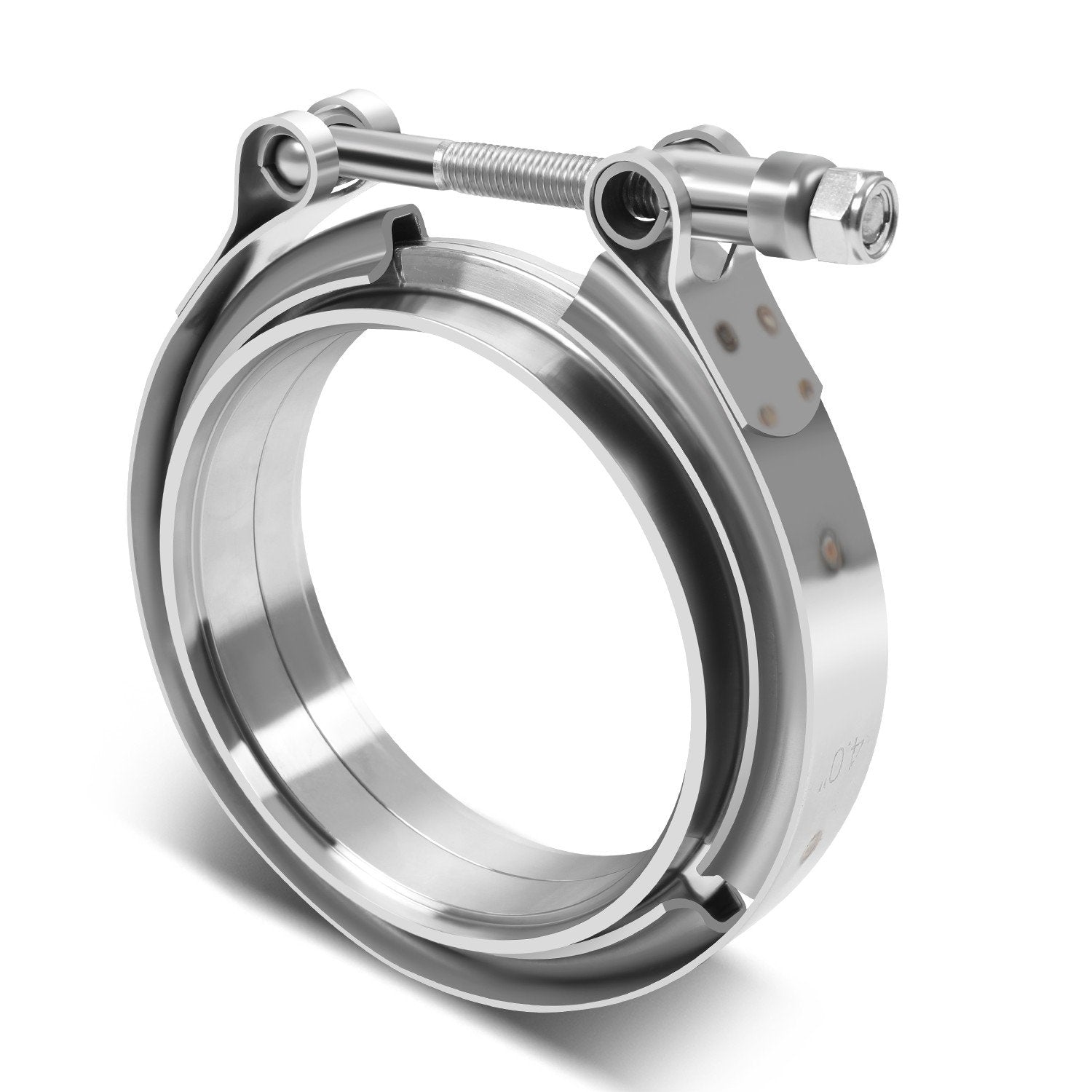 4in. Exhaust Pipe V-Band Clamp+Male/Female Flange <br>Universal