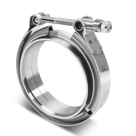4in. Exhaust Pipe V-Band Clamp+Male/Female Flange <br>Universal