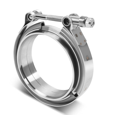 4in. Exhaust Pipe V-Band Clamp+Male/Female Flange <br>Universal