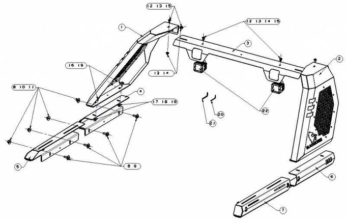Vigor Roll Bar <br>19-23 Ford Ranger