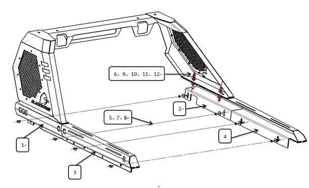 Vigor Roll Bar <br>19-23 Ford Ranger