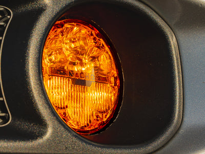 SAE Combo Amber Plug N Play Fog Light Kit (1pc Bumper Kit) <br>18-24 Jeep Wrangler, 20-24 Gladiator