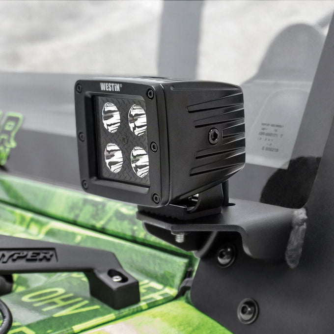 LED Auxiliary Light 3.2in x 3.0in Spot w/5W Cree <br> Universal Fit
