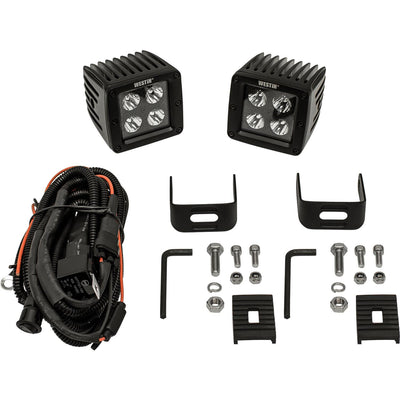 LED Auxiliary Light 3.2in x 3.0in Spot w/5W Cree <br> Universal Fit
