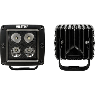 LED Auxiliary Light 3.2in x 3.0in Spot w/5W Cree <br> Universal Fit