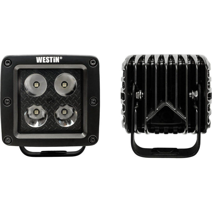 LED Auxiliary Light 3.2in x 3.0in Spot w/5W Cree <br> Universal Fit