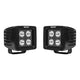 LED Auxiliary Lights 3in x 3in cube 20w Flood <br> Universal Fit