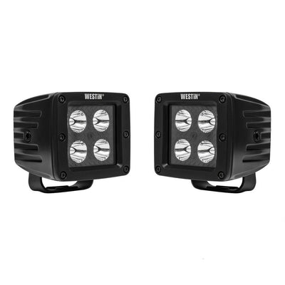 LED Auxiliary Lights 3in x 3in cube 20w Flood <br> Universal Fit