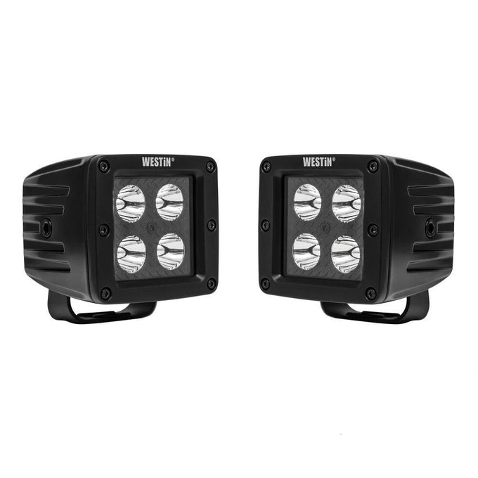 LED Auxiliary Lights 3in x 3in cube 20w Flood <br> Universal Fit