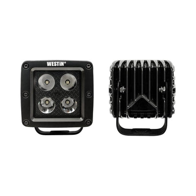 LED Auxiliary Lights 3in x 3in cube 20w Flood <br> Universal Fit