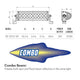 3in LED Light Bar Double Row Flood w/5w cree <br> Universal Fit