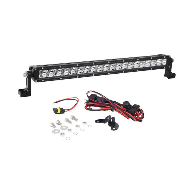 20in LED Light Bar Low Profile Single Row Flood <br> Universal Fit