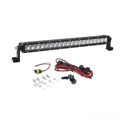 20in LED Light Bar Low Profile Single Row Flex <br> Universal Fit