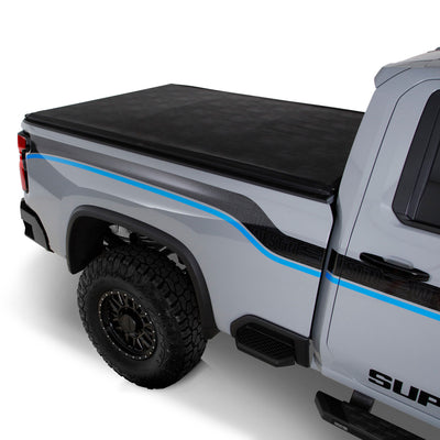 Soft Roll-Up Tonneau Cover <br> 20-26 Chevy Silverado GMC Sierra 2500 3500 HD