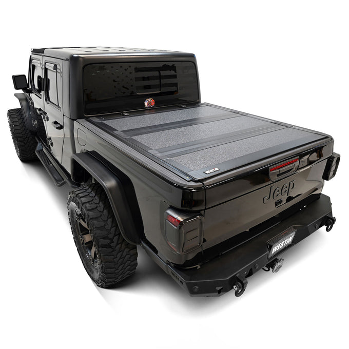 Hard Tri-Fold Tonneau Cover <br> 2020-2025 Jeep Gladiator