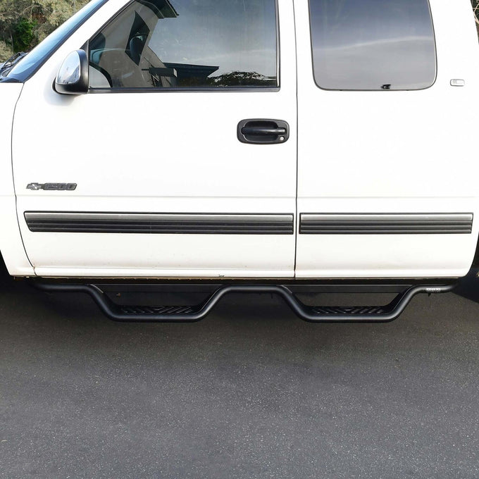 Outlaw Drop Nerf Step Bars <br> 99-18 Chevy Silverado GMC Sierra 1500-3500 HD