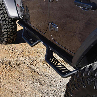 Outlaw Drop Nerf Step Bars <br> 2018-2026 Jeep Wrangler
