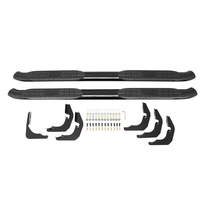 PRO TRAXX 4 Oval Nerf Step Bars <br> 2007-2018 Jeep Wrangler JK