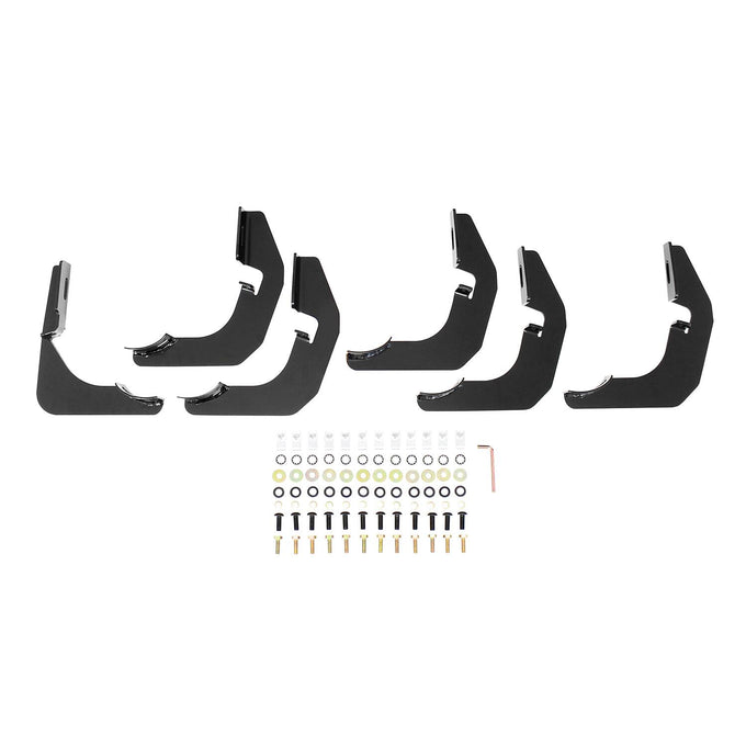 PRO TRAXX 4 Oval Nerf Step Bars <br> 2007-2018 Jeep Wrangler JK