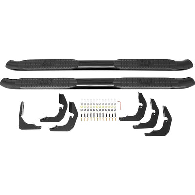 PRO TRAXX 4 Oval Nerf Step Bars <br> 14-19 Chevy Silverado GMC Sierra 1500 2500 3500
