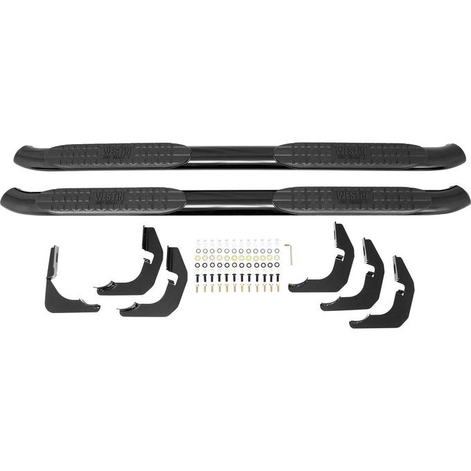 PRO TRAXX 4 Oval Nerf Step Bars <br> 14-19 Chevy Silverado GMC Sierra 1500 2500 3500