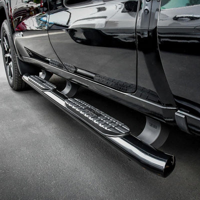 PRO TRAXX 4 Oval Nerf Step Bars <br> 19-26 Chevy GMC Silverado Sierra 1500-3500 HD