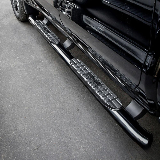 PRO TRAXX 4 Oval Nerf Step Bars <br> 19-26 Chevy GMC Silverado Sierra 1500-3500 HD