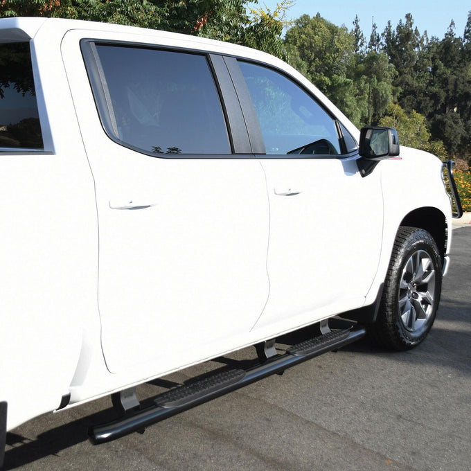 PRO TRAXX 4 Oval Nerf Step Bars <br> 19-26 Chevy Silverado GMC Sierra 1500 2500 3500
