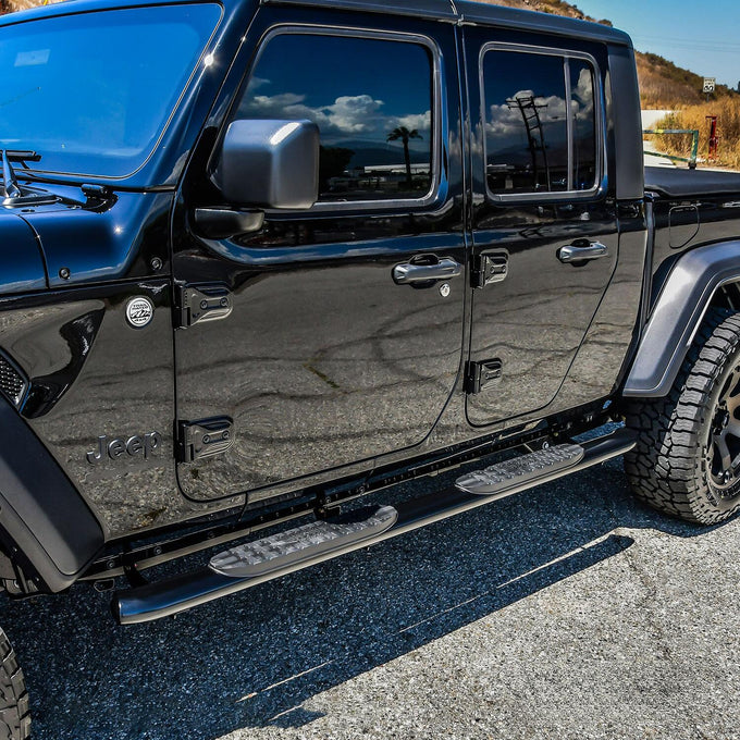 PRO TRAXX 4 Oval Nerf Step Bars <br> 2020-2025 Jeep Gladiator