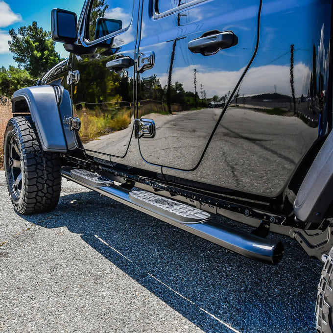 PRO TRAXX 4 Oval Nerf Step Bars <br> 2020-2025 Jeep Gladiator