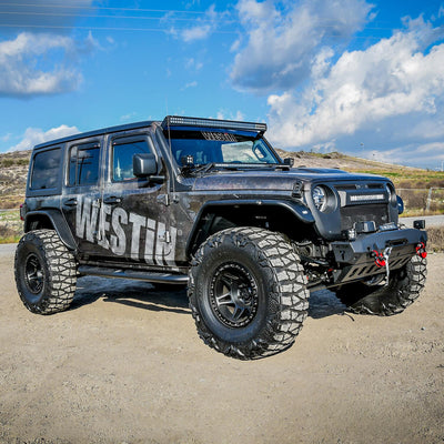 Platinum 4 Oval Nerf Step Bars <br> 2018-2025 Jeep Wrangler