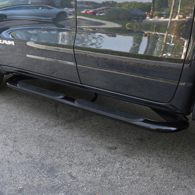 Platinum 4 Oval Nerf Step Bars <br> 2019-2025 Ram 1500