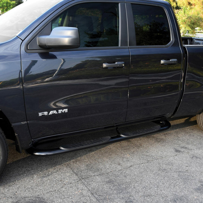 Platinum 4 Oval Nerf Step Bars <br> 2019-2025 Ram 1500