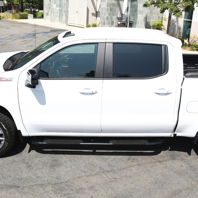 Platinum 4 Oval Nerf Step Bars <br> 19-26 Chevy Silverado GMC Sierra 1500