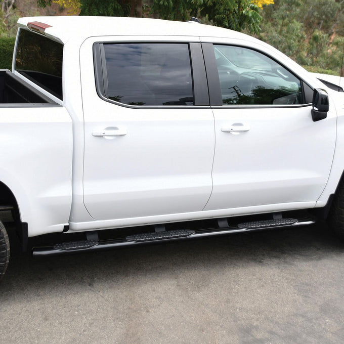 PRO TRAXX 5 Oval W2W Nerf Step Bars <br> 19-26 Chevy Silverado GMC Sierra 1500