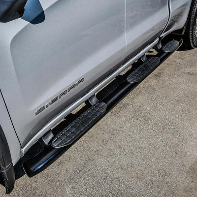 PRO TRAXX 5in Oval W2W Nerf Step Bars <br> 19-26 Chevy Silverado GMC Sierra 1500