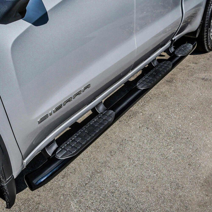 PRO TRAXX 5in Oval W2W Nerf Step Bars <br> 19-26 Chevy Silverado GMC Sierra 1500