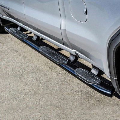 PRO TRAXX 5in Oval W2W Nerf Step Bars <br> 19-26 Chevy Silverado GMC Sierra 1500