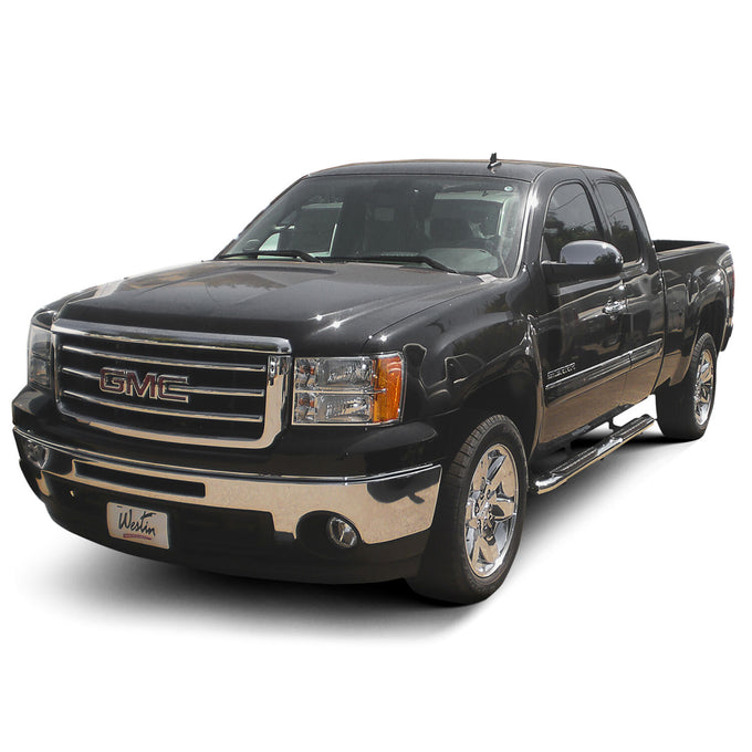 PRO TRAXX 5 Oval Nerf Step Bars <br> 14-19 Chevy Silverado GMC Sierra 1500-3500 HD