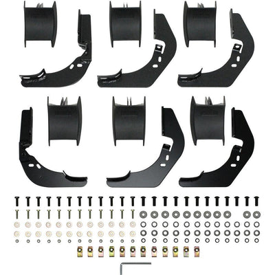 PRO TRAXX 5 Oval Nerf Step Bars <br> 14-19 Chevy Silverado GMC Sierra 1500-3500 HD