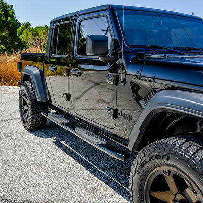 PRO TRAXX 5 Oval Nerf Step Bars <br> 2020-2025 Jeep Gladiator